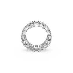 Swarovski - Str: 52 - Matrix Vittore ring, Rectangular cut, White, Rhodium plated - Bilde 2