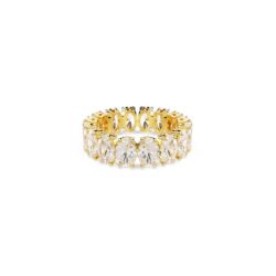 Swarovski - Str: 52 - Matrix ring, Oval cut, White, Gold-tone plated - Bilde 4