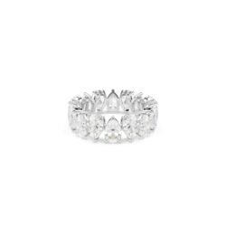 Swarovski - Str: 55 - Matrix Vittore ring, Pear cut, White, Silver-tone finish - Bilde 4