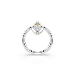 Swarovski - Str: 58 - Idyllia motif ring, Mixed cuts, Heart, Pink, Mixed metal finish - Bilde 3