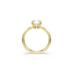 Swarovski - Str: 58 - Stilla cocktail ring, Round cut, White, 18K gold finish - Bilde 2