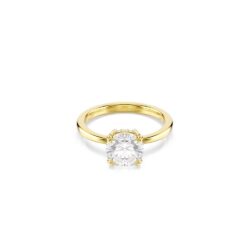 Swarovski - Str: 58 - Stilla cocktail ring, Round cut, White, 18K gold finish - Bilde 4