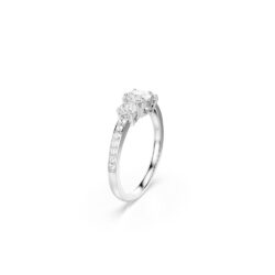 Swarovski - Str: 58 - Stilla Attract ring, Round cut, White, Silver-tone finish - Bilde 2