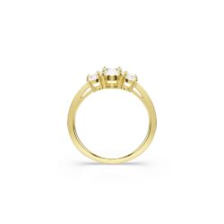 Swarovski - Str: 60 - Stilla Attract ring, Round cut, White, 18K gold finish - Bilde 3