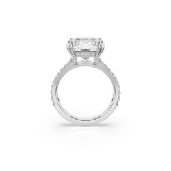 Swarovski - Str: 60 - Stilla cocktail ring, Square cut, Pavé, White, Rhodium plated - Bilde 4