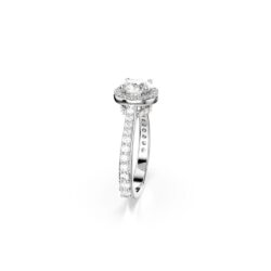 Swarovski - Str: 60 - Una Angelic ring, Round cut, White, Silver-tone finish - Bilde 3