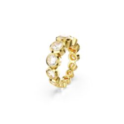 Swarovski - Str 60 Imber ring, Mixed round cuts, White, Gold-tone plated
