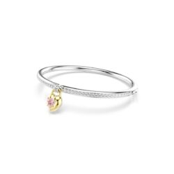 Swarovski - Str: M - Idyllia bangle, Mixed cuts, Heart, Pink, Mixed metal finish - Bilde 4