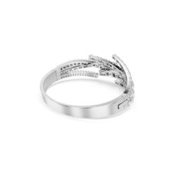 Swarovski - Str: M - Matrix bangle, Mixed cuts, White, Rhodium plated - Bilde 4