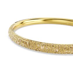 Swarovski - Str: M - Sublima bangle, Snow pavé, Gold tone, 18K gold finish - Bilde 2