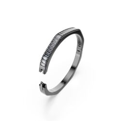 Swarovski - Str: S - Matrix bangle, Baguette cut, Octagon shape, Gray, Ruthenium plated - Bilde 3