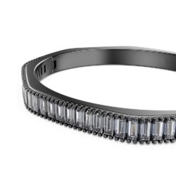 Swarovski - Str: S - Matrix bangle, Baguette cut, Octagon shape, Gray, Ruthenium plated - Bilde 5