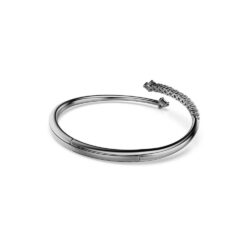 Swarovski - Str: S - Sublima bangle, White, Ruthenium plated - Bilde 4