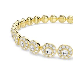 Swarovski - Str: M - Una Angelic bracelet, Round cut, White, 18K gold finish - Bilde 2