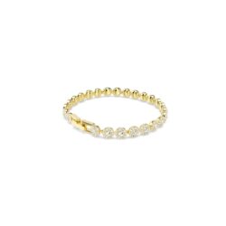 Swarovski - Str: M - Una Angelic bracelet, Round cut, White, 18K gold finish - Bilde 4