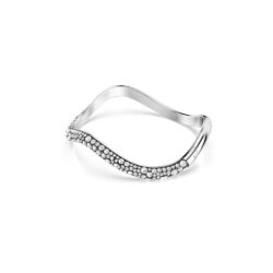 Swarovski - Sublima bangle, Round cut, White, Rhodium plated - Bilde 4