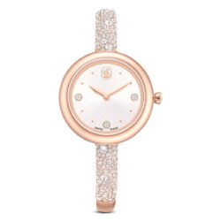 Swarovski - Sublima bangle watch, Swiss Made, Metal bracelet, Rose gold tone, Rose gold-tone finish