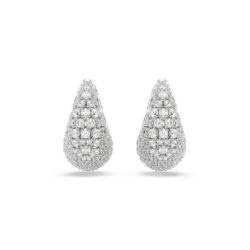 Swarovski - Sublima earrings, Large, White, Rhodium plated - Bilde 2