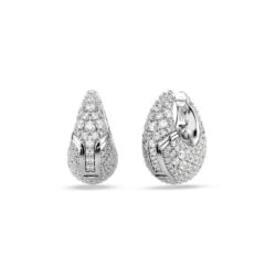 Swarovski - Sublima earrings, Large, White, Rhodium plated - Bilde 4