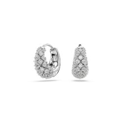 Swarovski - Sublima earrings, White, Rhodium plated