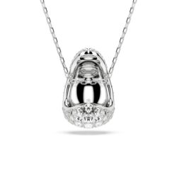 Swarovski - Sublima pendant, Round cut, White, Rhodium plated - Bilde 2