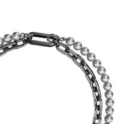 Swarovski - Swan choker and brooch, Crystal pearl, Swan, Black, Ruthenium plated - Bilde 3