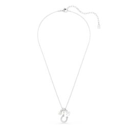 Swarovski - Symbolica pendant, Crystal pearl, Round cut, Pavé, Horse shoe, White, Rhodium plated - Bilde 4