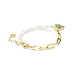Swarovski - Teddy bracelet, Bear, Green, Gold-tone plated - Bilde 2