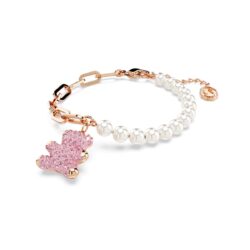 Swarovski - Teddy bracelet, Bear, Pink, Rose gold-tone plated - Bilde 4