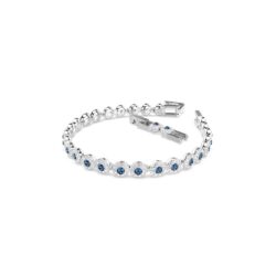 Swarovski - Una Angelic bracelet, Round cut, Blue, Rhodium plated - Bilde 2