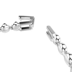 Swarovski - Una Angelic bracelet, Round cut, Blue, Rhodium plated - Bilde 3