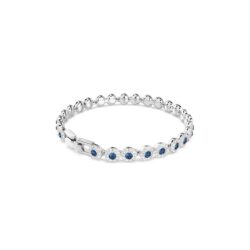 Swarovski - Una Angelic bracelet, Round cut, Blue, Rhodium plated - Bilde 4