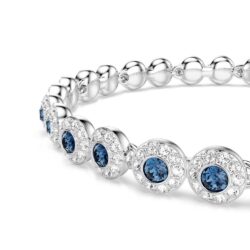 Swarovski - Una Angelic bracelet, Round cut, Blue, Rhodium plated - Bilde 5