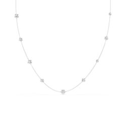 Swarovski - Una Angelic strandage, Round cut, White, Rhodium plated - Bilde 5