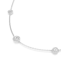 Swarovski - Una Angelic strandage, Round cut, White, Rhodium plated - Bilde 6