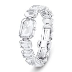Swarovski - Watch, Octagon cut bracelet, White, Stainless Steel
