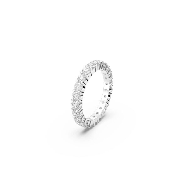 Swarovski - Str: 52 - Matrix Vittore ring, White, Rhodium plated