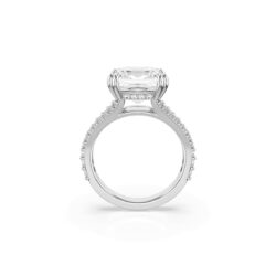 Swarovski - Str: 55 - Stilla cocktail ring, Square cut, Pavé, White, Rhodium plated - Bilde 2