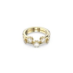 Swarovski - Str: 60 - Constella ring, Set (2), Round cut, White, 18K gold finish - Bilde 2