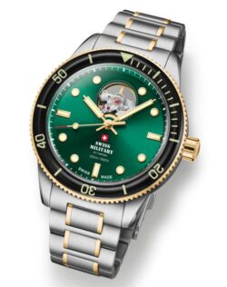 Swiss Military Gullfarget/Grønn - 41.5mm - Bilde 2