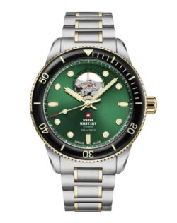 Swiss Military Gullfarget/Grønn - 41.5mm