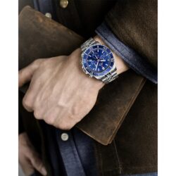 Swiss Military Sølvfarget/Blå - 43mm - Bilde 3
