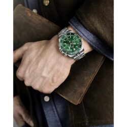 Swiss Military Sølvfarget/Grønn - 43mm - Bilde 2