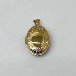 VINTAGE - Anheng i Gult gull i 14K (585) Medaljong