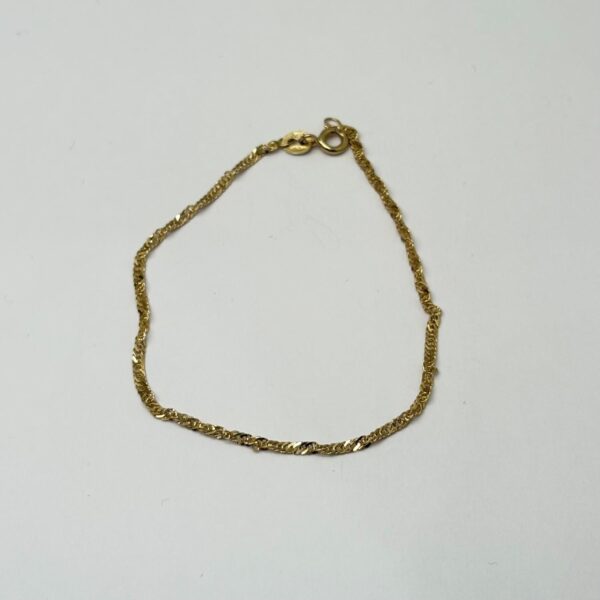 VINTAGE - Armlenke i Gultgull i 14K (585) singapore Lengde: 18cm