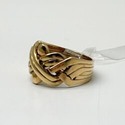 VINTAGE - Ring i Gult gull i 14K (585) Libanon ring, 6deler Str: 56 - Bilde 2