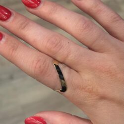 VINTAGE - Ring i Gultgull i 14K (585) slave ring Str: 55 - Bilde 2