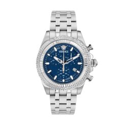 Versace Sølvfarget/Blå - 44mm
