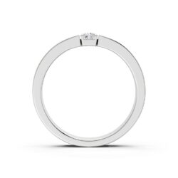 hvitt gull 1X0,05 ct TWSI - Bilde 3