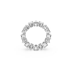 Swarovski - Str: 55 - Matrix Vittore ring, Drop cut, White, Rhodium plated - Bilde 2